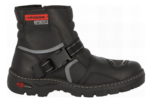 Botin Urban 10319pv Goma Letras Texto Biker Motociclista