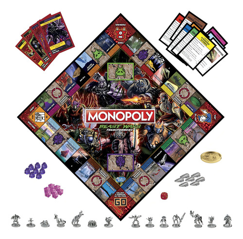 Monopoly Transformers Beast Wars Y En Inglés