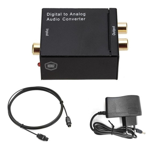 Conversor De Áudio Óptico Som Da Tv No Home Theater Rca