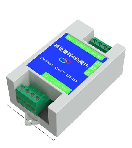 Modulo Conversor 0-5v Adc 12 Bits A Rs-485, 2 Canales