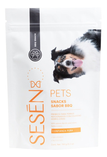 Sesen Pets Snacks Para Perro Con Colágeno Sabor Bbq