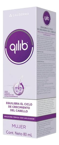 Qilib Crecimiento Del Cabello Mujer 80ml Solucion Topica