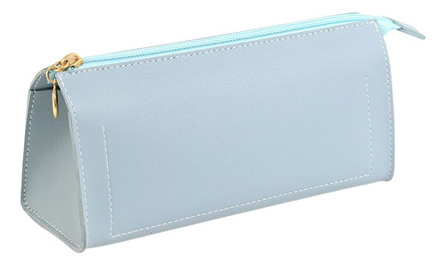 Estuche Para Lápices Con Cremallera, Neceser Portátil Azul