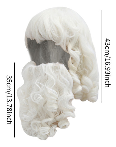 Conjunto De Pelo Y Barba De Peluca Con Barba Y Sombrero