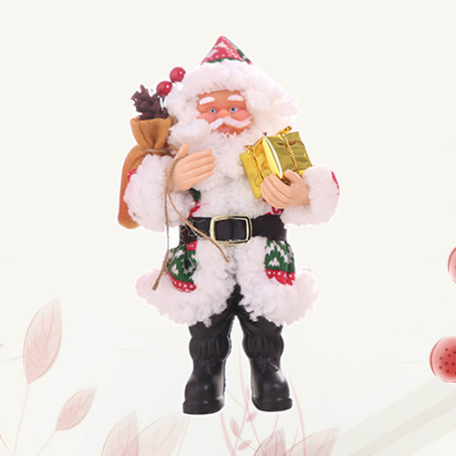 Figura De Papá Noel De 20 X 12 Cm, Color Rojo Y Verde, Diseñ