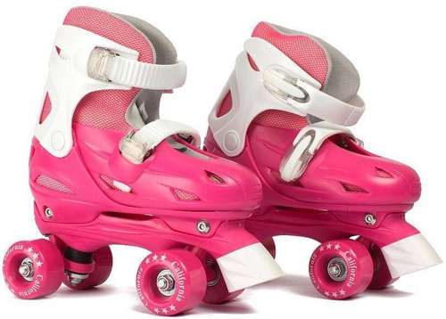 Patínes 4 Ruedas Bota Rosa Patin Del Talle 37 Al 40 Outlet