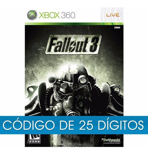 Fallout 3 Xbox 360 E Xbox One Codigo De 25 Digitos