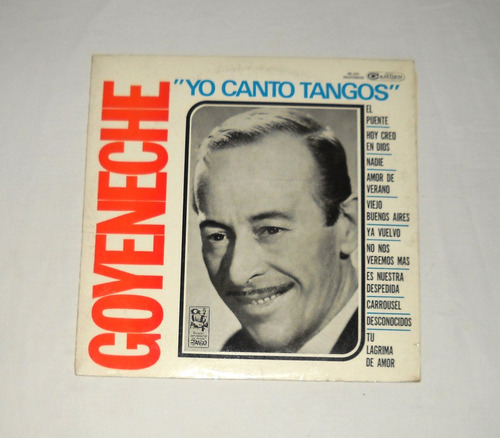 Roberto Goyeneche Yo Canto Tangos Lp Vinilo