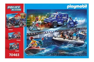 Playmobil Policia En Acción Misión Persecución En Agua 70463 Cantidad De Piezas 42