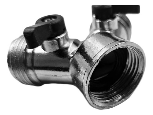 Adaptador Conexion Tipo Y Llave Paso P/ Manguera Jardin Cnx