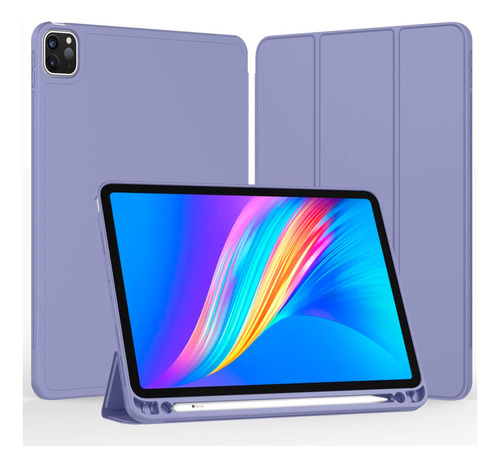 Case Smart iPad Pro 12.9 4ta 5ta 6ta Gen 2022 Chip M2 Lavand