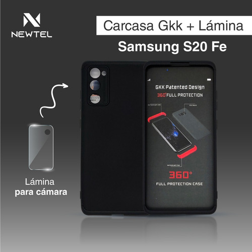 Carcasa Para Samsung S20 Fe + Lamina De Vidrio Para Camaras