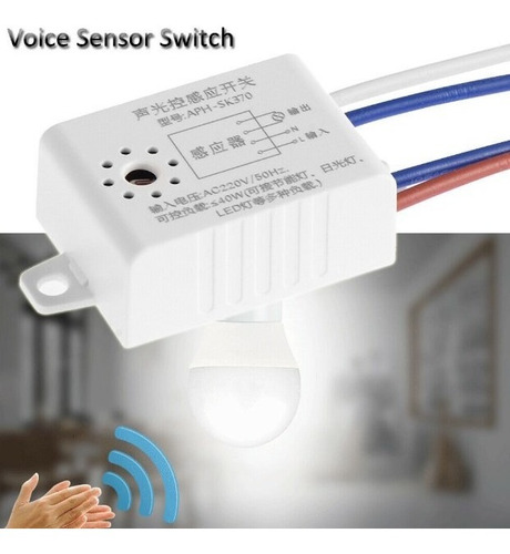 Sensor De Luz Y Sonido 220v Interruptor Para Luces