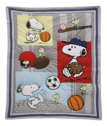 Juego De Ropa De Cama Deportiva De 3 Piezas Con Diseño De Sn