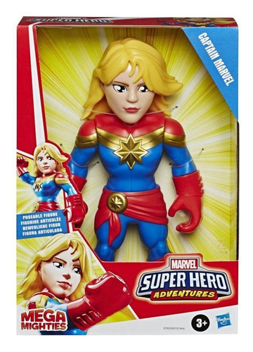 Figura Capitã Marvel - Marvel Super Hero Adventures - Hasbro