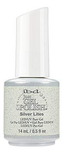 Esmalte De Uñas - Ibd Just Gel Nail Polish, Silver Lites, 0.