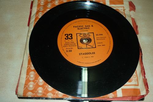 Pacific Gas Electric Estas Lista Simple Vinilo Promo Jcd055