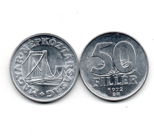 Hungria Moneda 50 Filler Año 1972 Km#574 Sin Circular Escasa