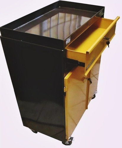 Mesa Rodante Estantes Con Cajón Y Puertas Righmetal