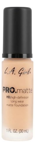 Base De Maquillaje L.a. Colors Pro Matte Hd 673 Beige