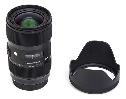 Lente Sigma 18-35 Mm F1.8 Art Dc Hsm Para Canon Con Filtro De 72 Mm