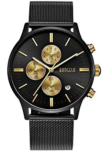 Reloj Baogela Para Hombre Cx-bgl-1611hhj Color Negro