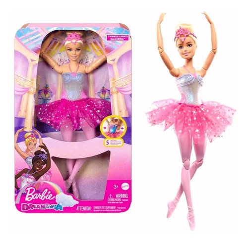Barbie Dreamtopia Bailarina Luces Parpadeantes 30cm Mattel