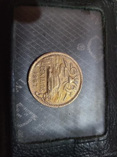 Moneda 20 Centavos Bronce 1967 