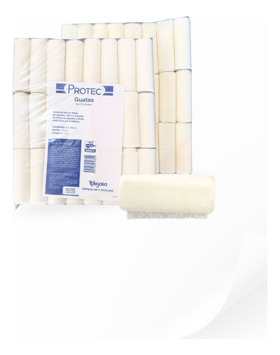 Venda De Guata 10cm X 5mts Protec B/24 Piezas Blanco
