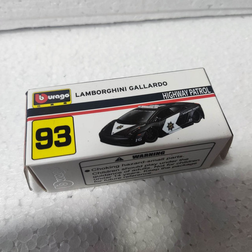 Vehículo Marca Burago Escala 1:64 Lamborghini Gallardo 