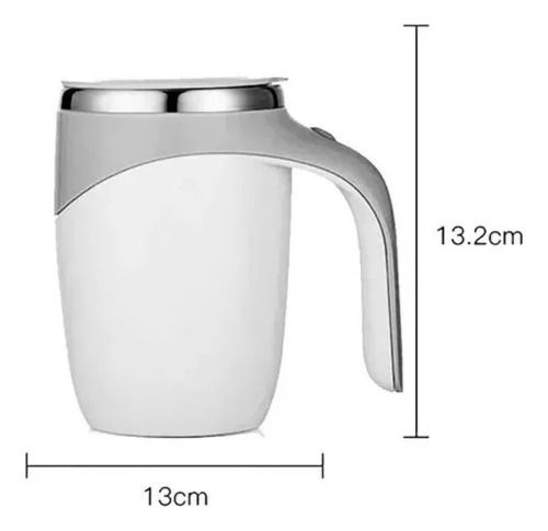 Taza Mezcladora Automática Agitador Bebidas Termo Acero