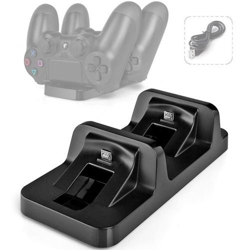 Base Cargador Dual Dock Estacion De Carga Control Ps4