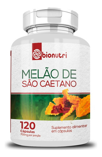 Melão De São Caetano 700mg P/porção -120 Cápsulas - Bionutri Sabor Sem Sabor