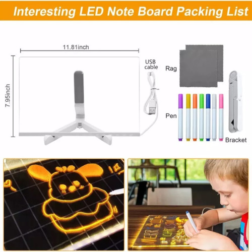 Tablero Dibujo Para Niños Magic Boards Con Emisores Lu
