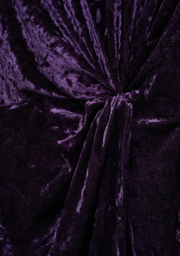 Vestido Mango Corto Terciopelo