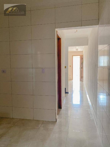 Sobrado Novo, Pronto Para Morar, A 250 M Da Praia, 2 Dormitórios, 1 Vaga De Garagem Em Praia Grande-sp - So0194