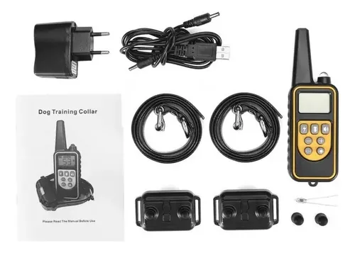 Un Juego De Choque Electrónico Para 2 Perros Collar De Entre