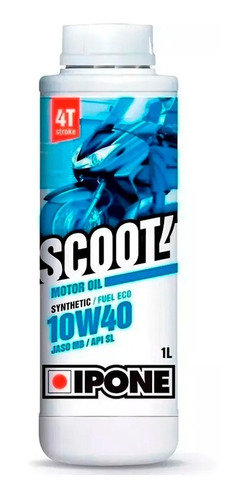 Aceite Ipone Scoot4 10w40 Semi Sintetico Scooter 4t Ryd