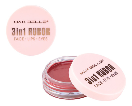 Rubor Blush En Crema Multifuncional 3en1 Maquillaje Natural