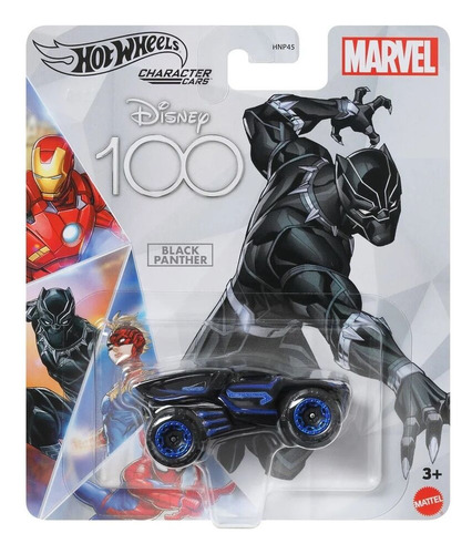 Hot Wheels Character Cars Disney 100 Marvel Black Panther