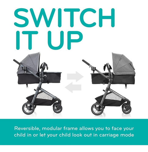 Sistema De Viaje Pivot Vizor Con Asiento Infantil- Evenflo