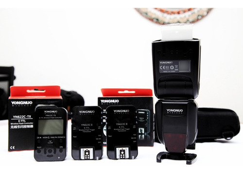 Combo Radio + Flash Yongnuo Yn600ex-rt Para Canon