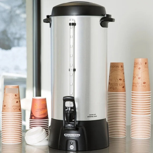 Cafetera Proctor Silex 100 Tazas Hotelera 45100 Aluminio