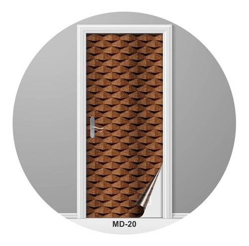 Adesivo Para Porta Madeira Criativo Decoração Md-20- 2 Unids