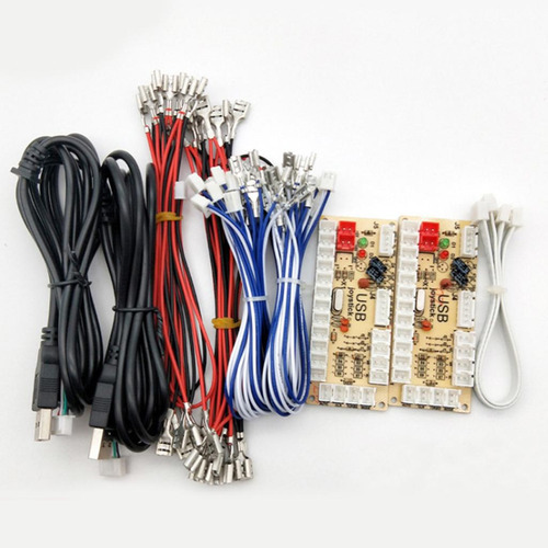 2 Jugadores Arcade Botones Y Joystick Codificadores Usb