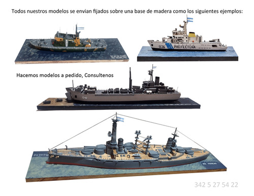 Maqueta Artesanal: Ara Patagonia (b-1) / Escala 1.300 Gris