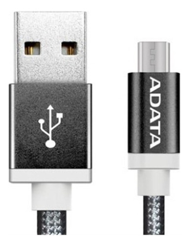 Cable Usb 2.0 Reversible - Micro Usb Adata 1m 2.4amp Negro