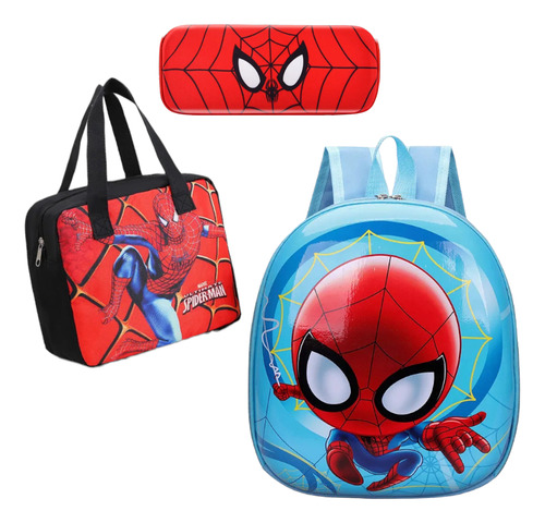 Mochila Spiderman Para Niños De Kinder O Preescolarr