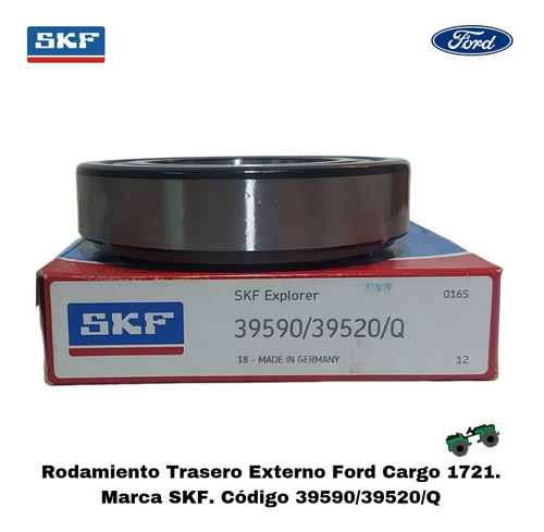 Rodamiento Trasero Interno Ford Cargo 1721 Marca Skf 