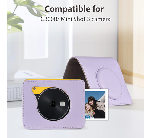 Funda Para Cámara Portátil Mini Shot 3, Estilo Retro